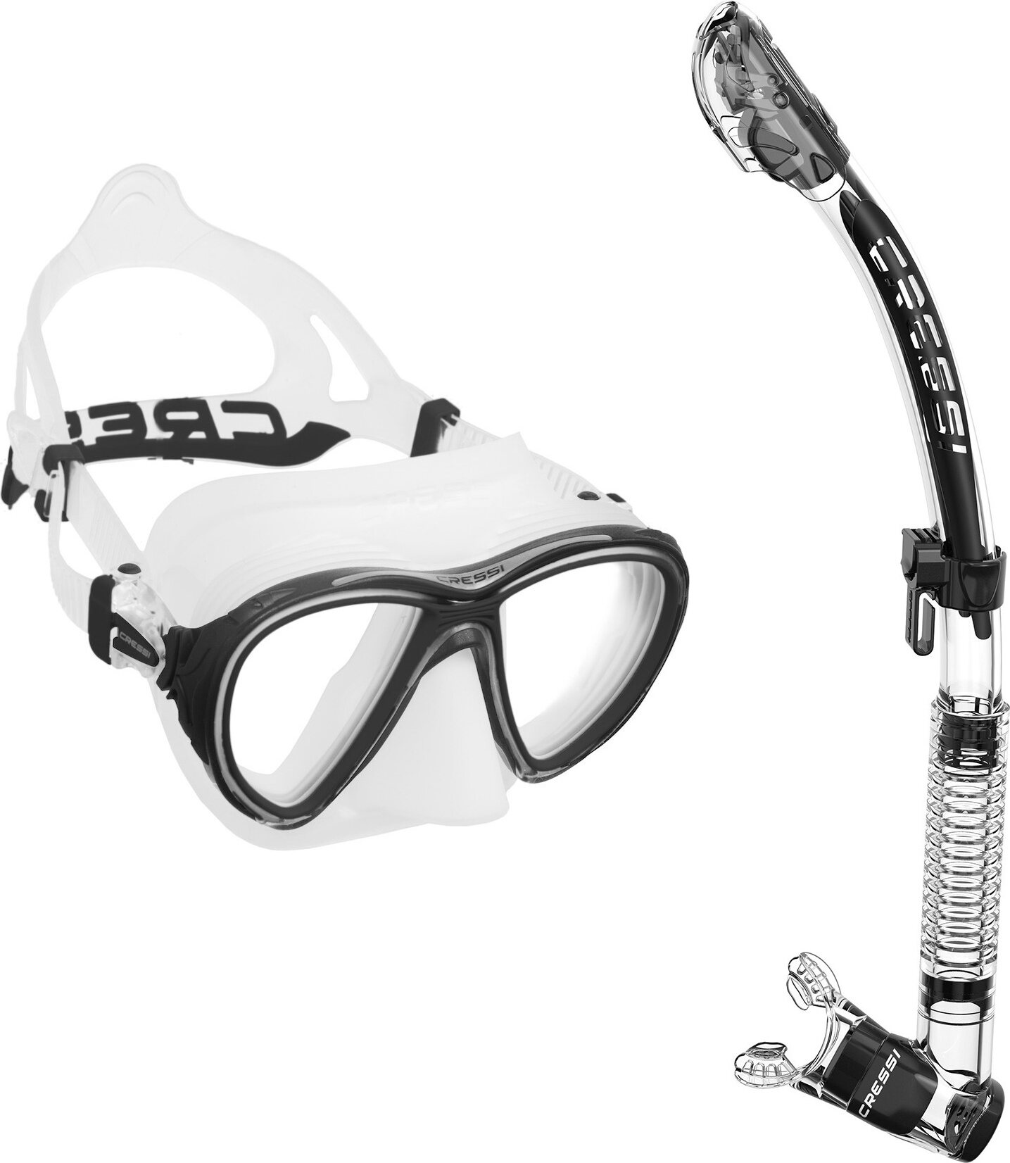 Cressi Quantum + Itaca Ultra Dry Clear / Black
