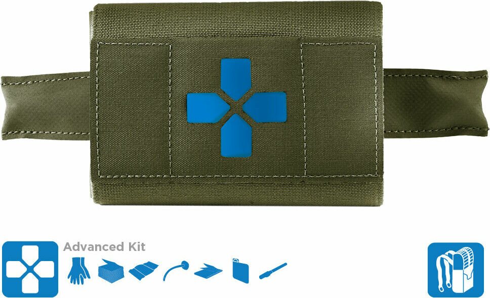 Blue Force Gear Micro Trauma Kit NOW! - MOLLE - Advanced Supplies Ranger Green