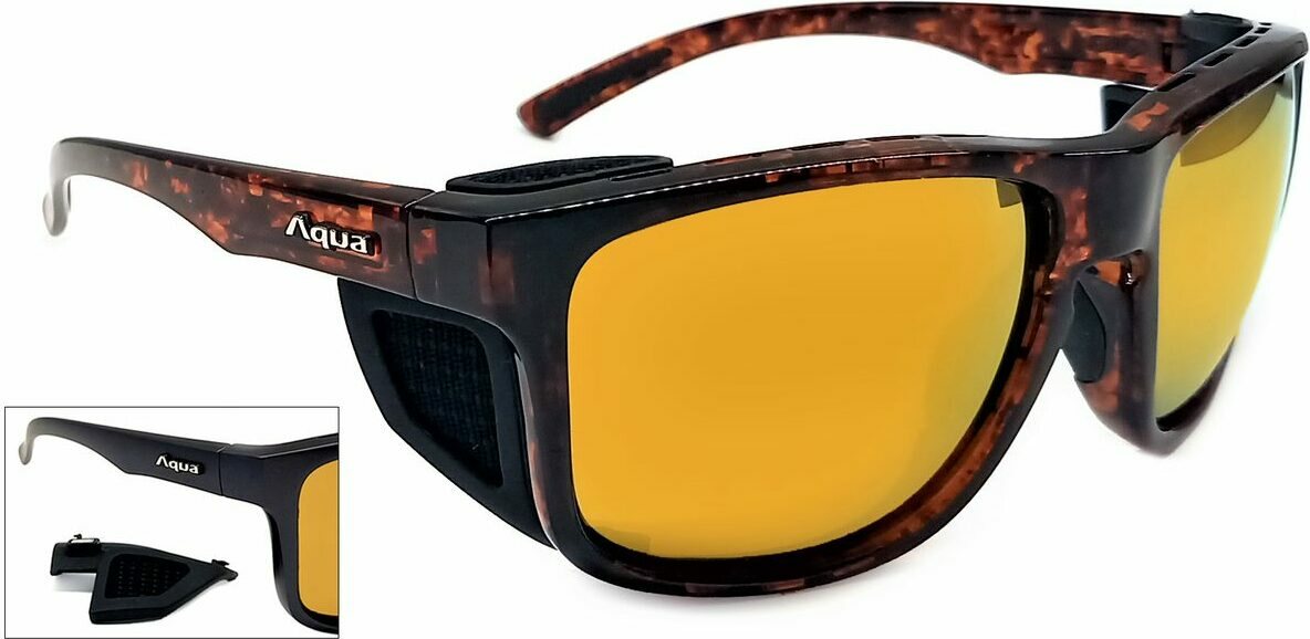 Aqua Ocean Demi Brown PolarBasic Mirror Gold