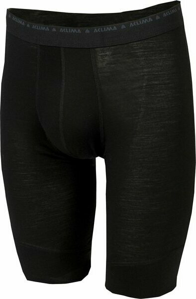 Aclima Lightwool Long Shorts Mens JetBlack