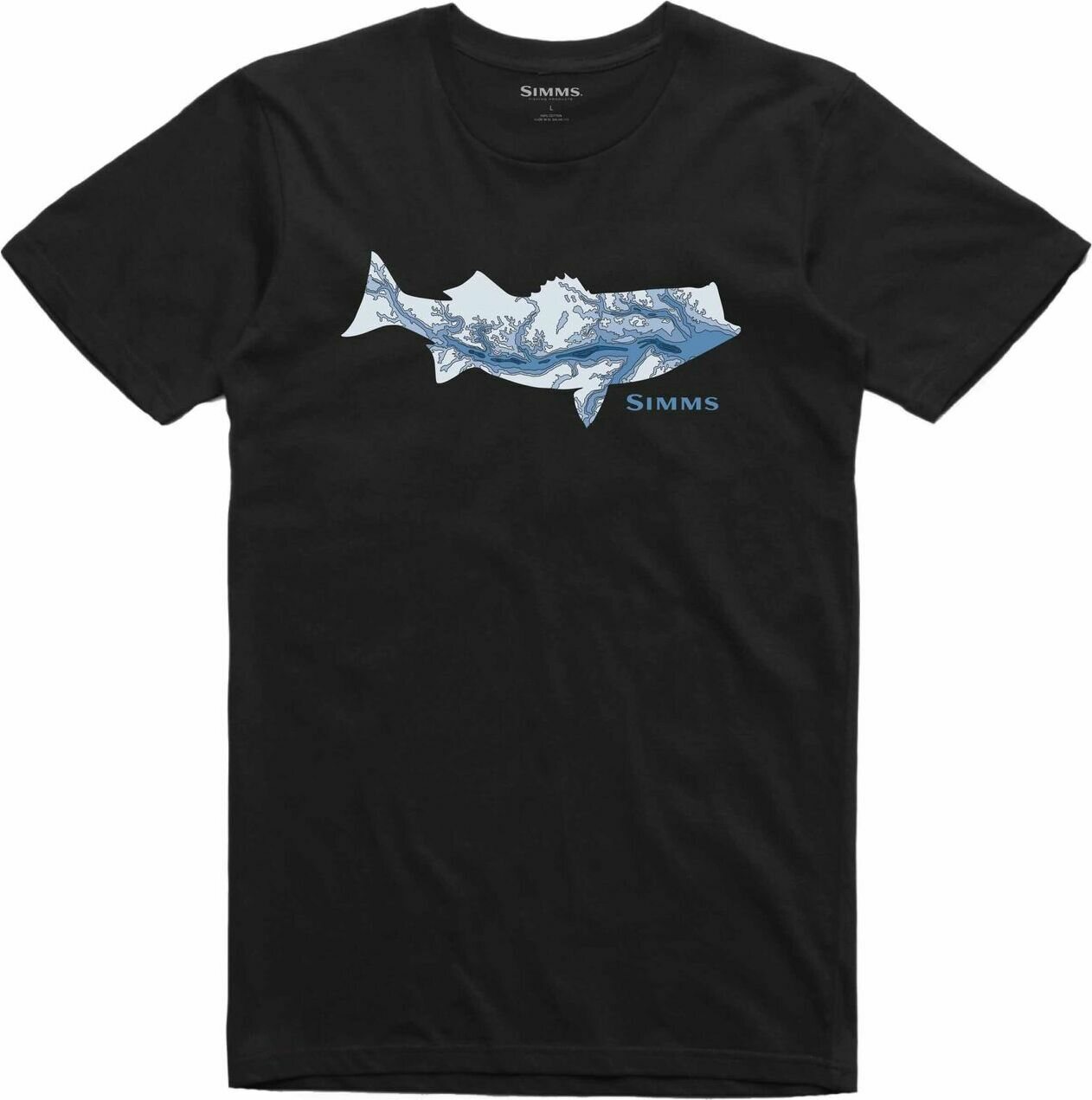 Simms Striper Bay Fill T-Shirt Black