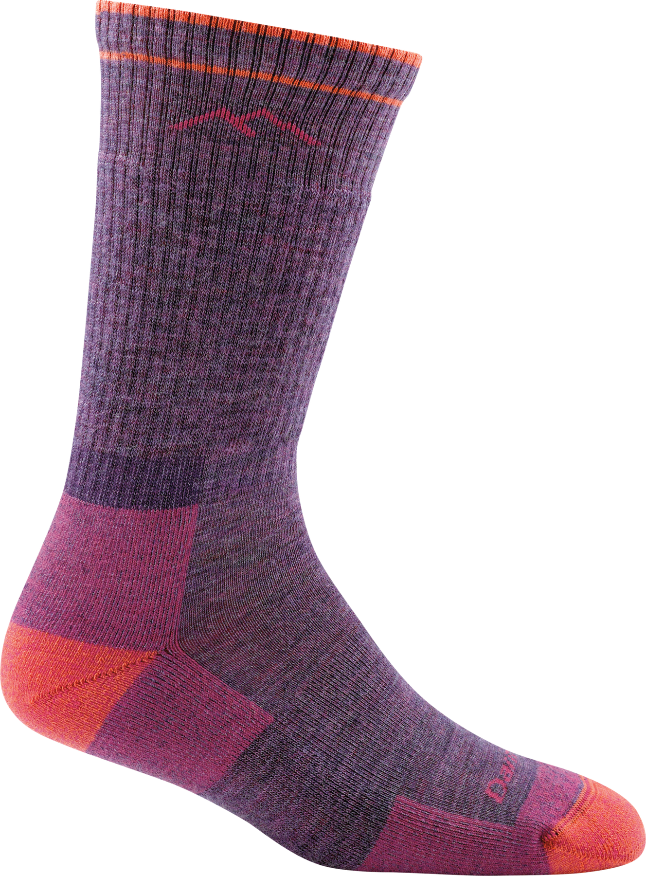 Darn Tough Hiker Boot Midweight Hiking Sock Womens Plum Heather