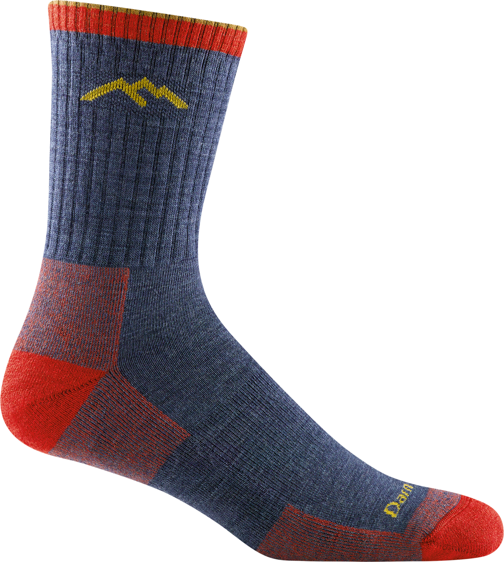 Darn Tough Hiker Micro Crew Midweight Hiking Sock Mens Denim