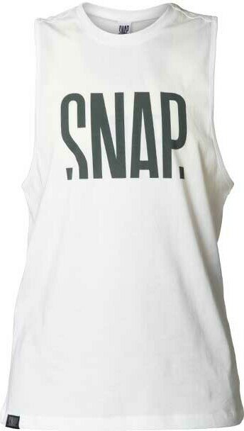 SNAP Loose Tank Top Womens White