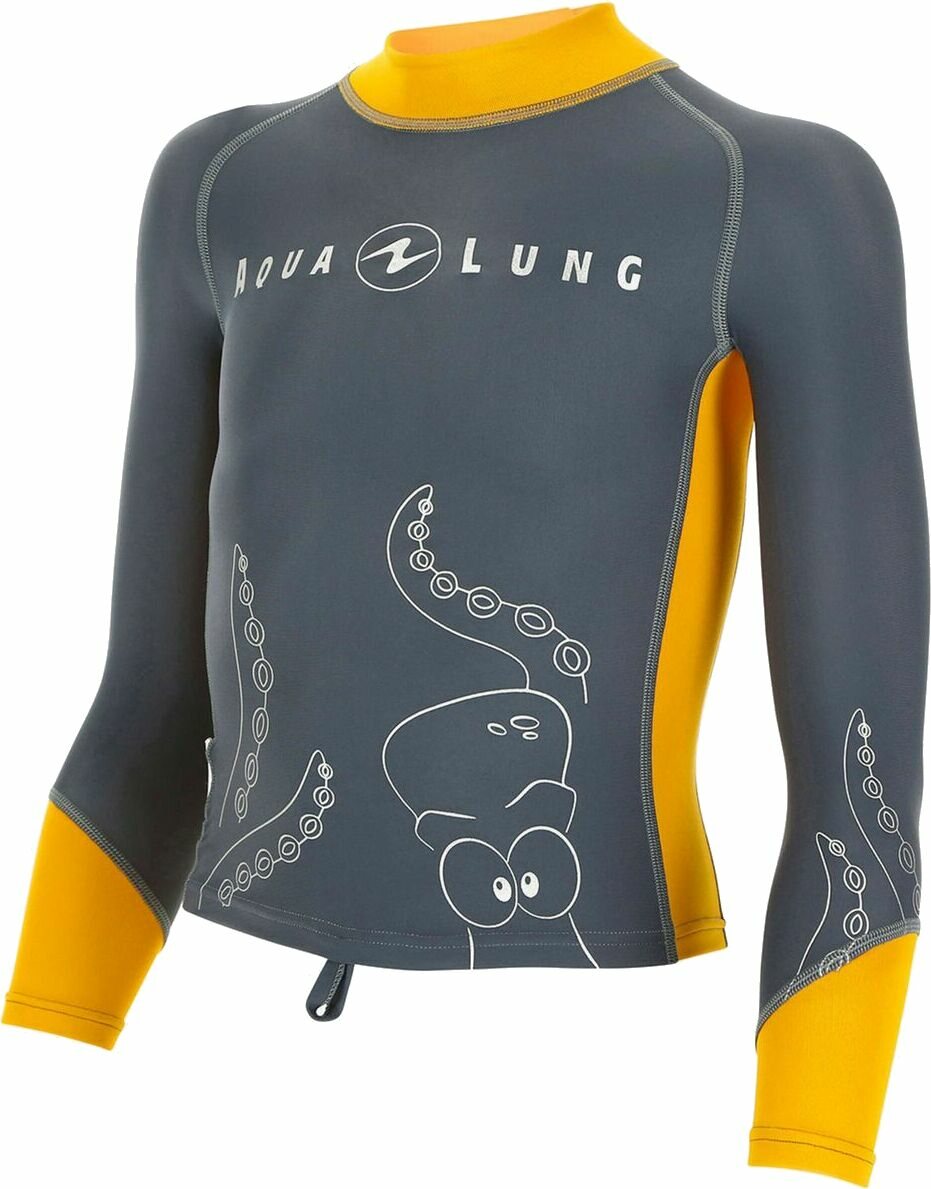 AquaLung Rashguard Kid Orange / Grey