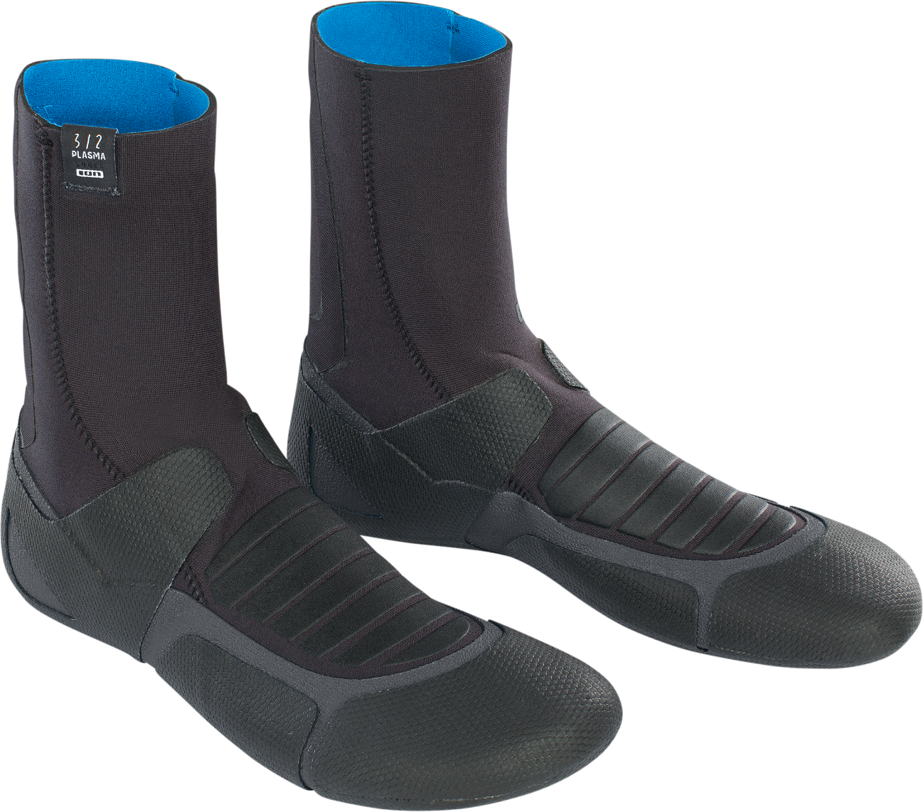 ION Plasma Boots 3/2 Round Toe Black