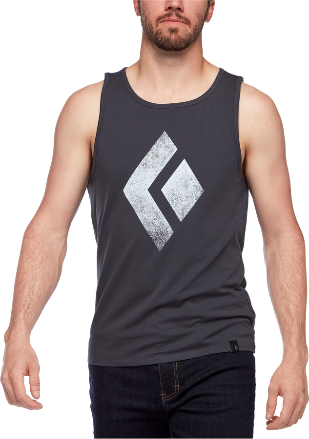 Black Diamond Chalked Up Tank Mens Carbon