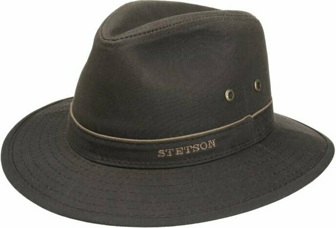 Stetson Traveller Waxed Cotton Dark Brown