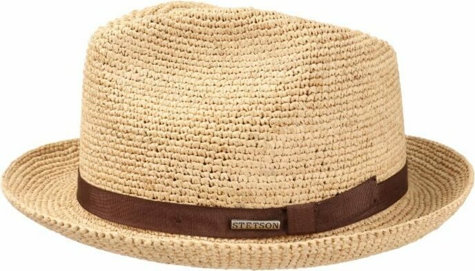Stetson Player Raffia Crochet Natural
