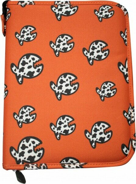 IQ Logbook Bites L Orange Allover Fish