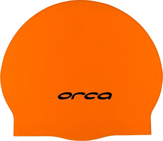 Orca Silicone Swim cap High Vis Orange