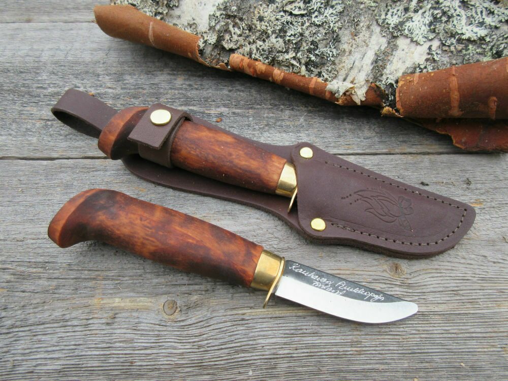 Kauhavan Puukkopaja First Knife 402 Brown