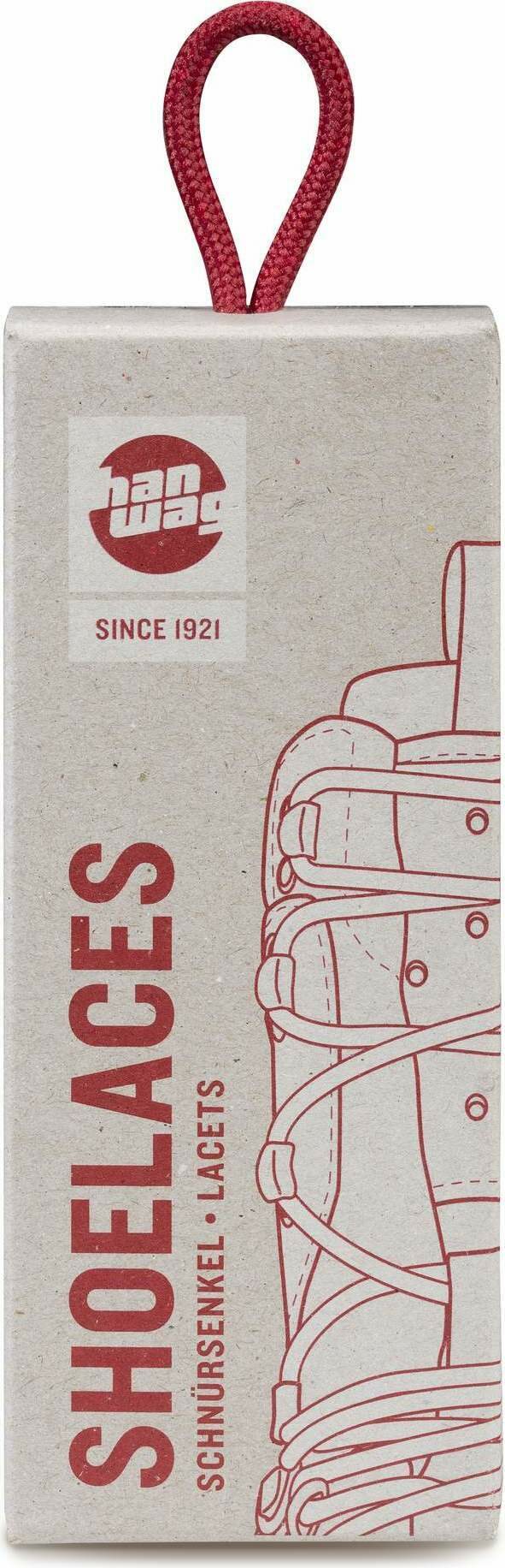 Hanwag Kengännauhat 90 cm / 4 mm Punainen