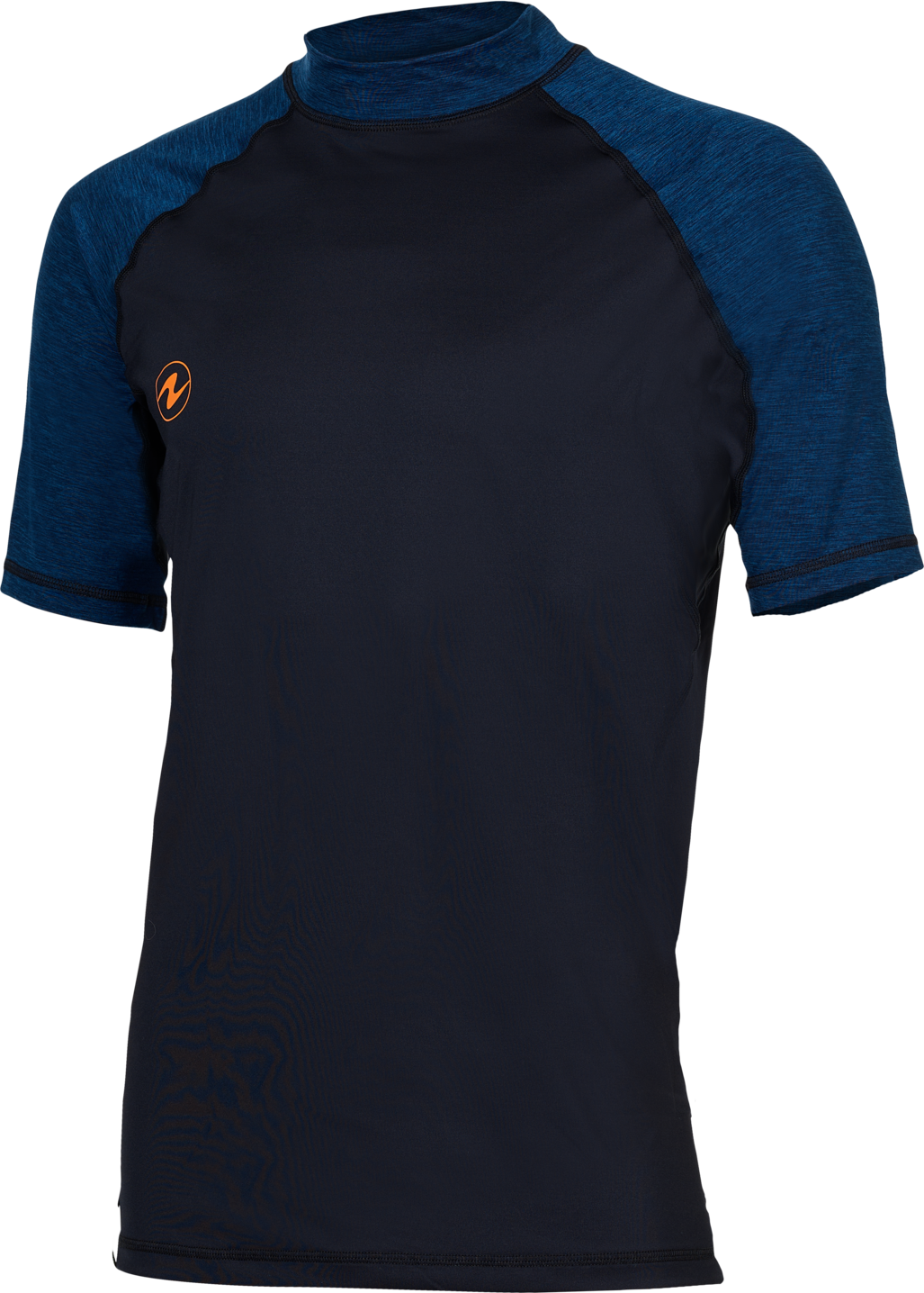 AquaLung Rashguard Slim Fit SS Mens Black /Navy