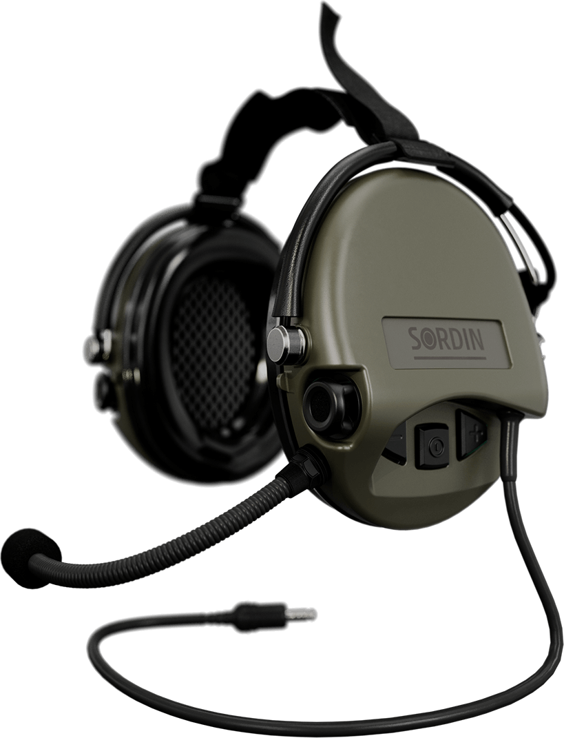 Sordin Supreme Mil CC Neck Vihreä