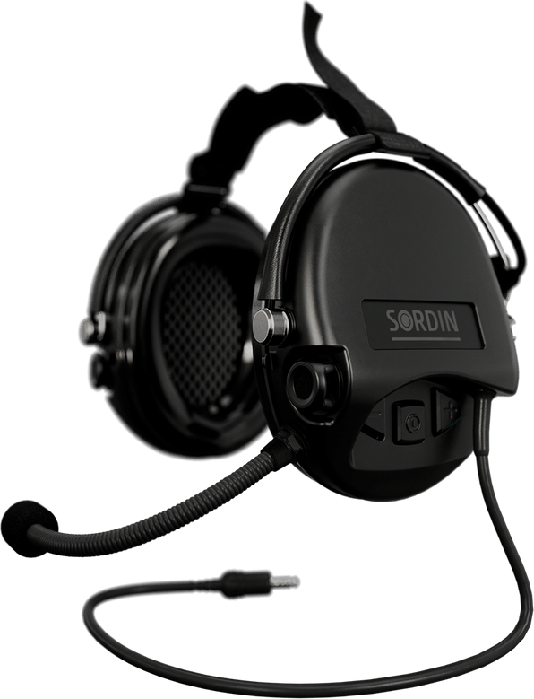 Sordin Supreme Mil CC Neck Musta