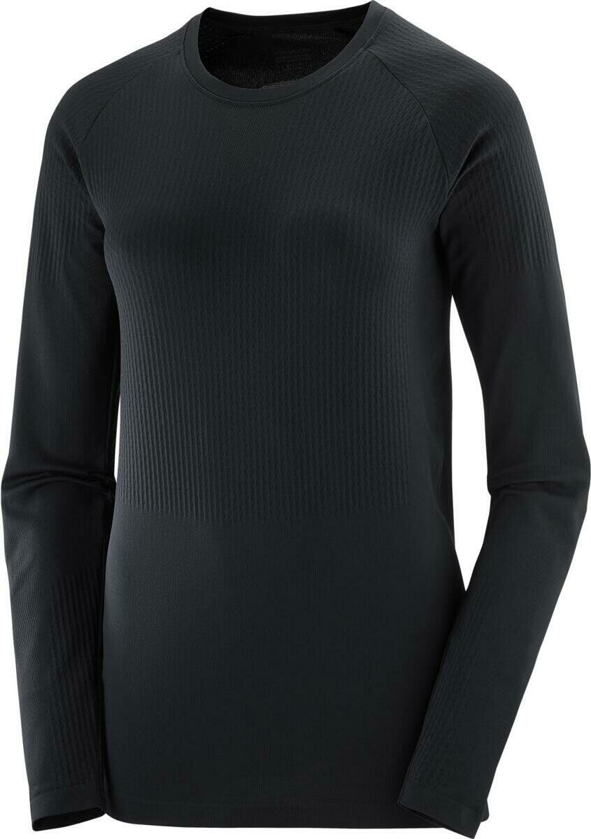 Salomon Sense LS Tee Womens Deep Black