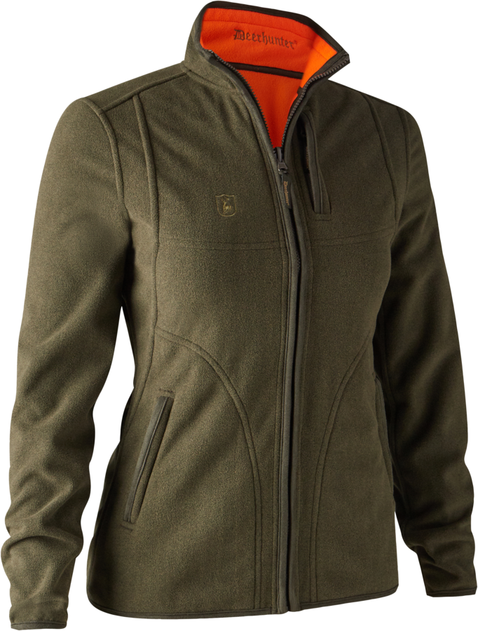 Deerhunter Pam Bonded Fleece Jacket Reversible Womens Orange