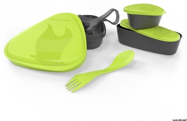 Light My Fire LunchKit -ruokailuvälinesarja Lime
