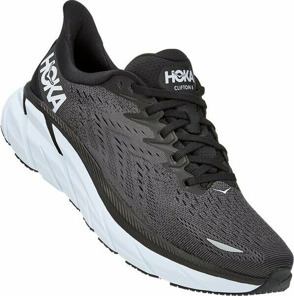 Hoka Clifton 8 Wide Womens Black / White
