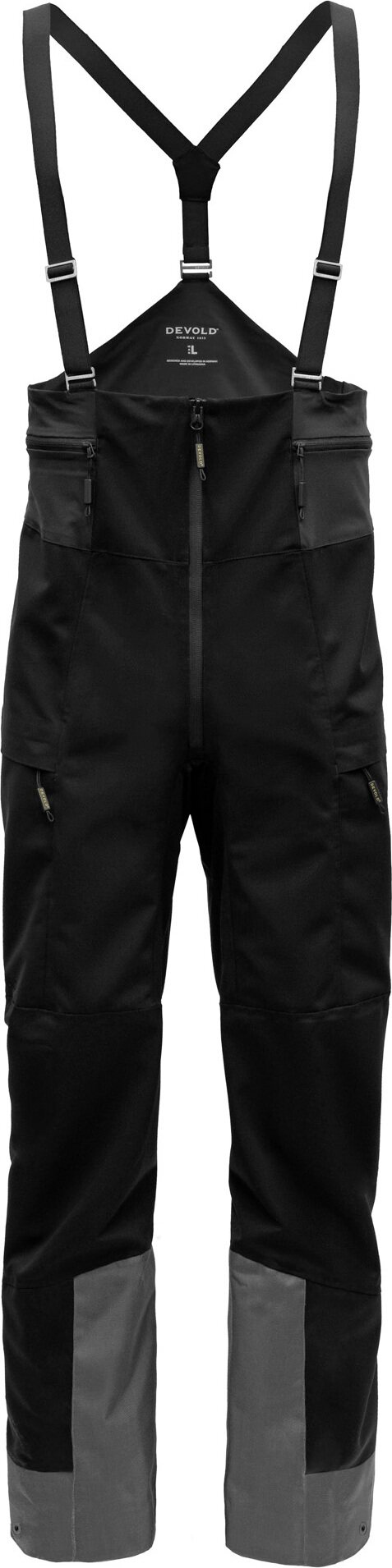 Devold Trollkyrkja Woolshell Bib Pants Mens Caviar