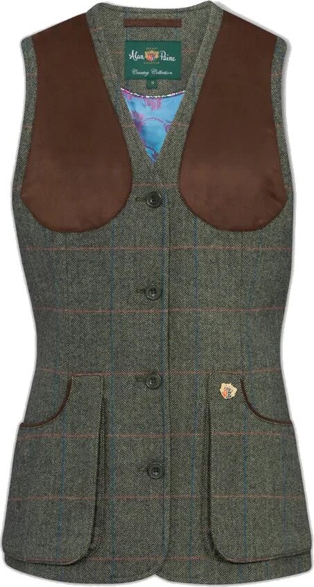 Alan Paine Combrook Ladies Shooting Waistcoat Spruce