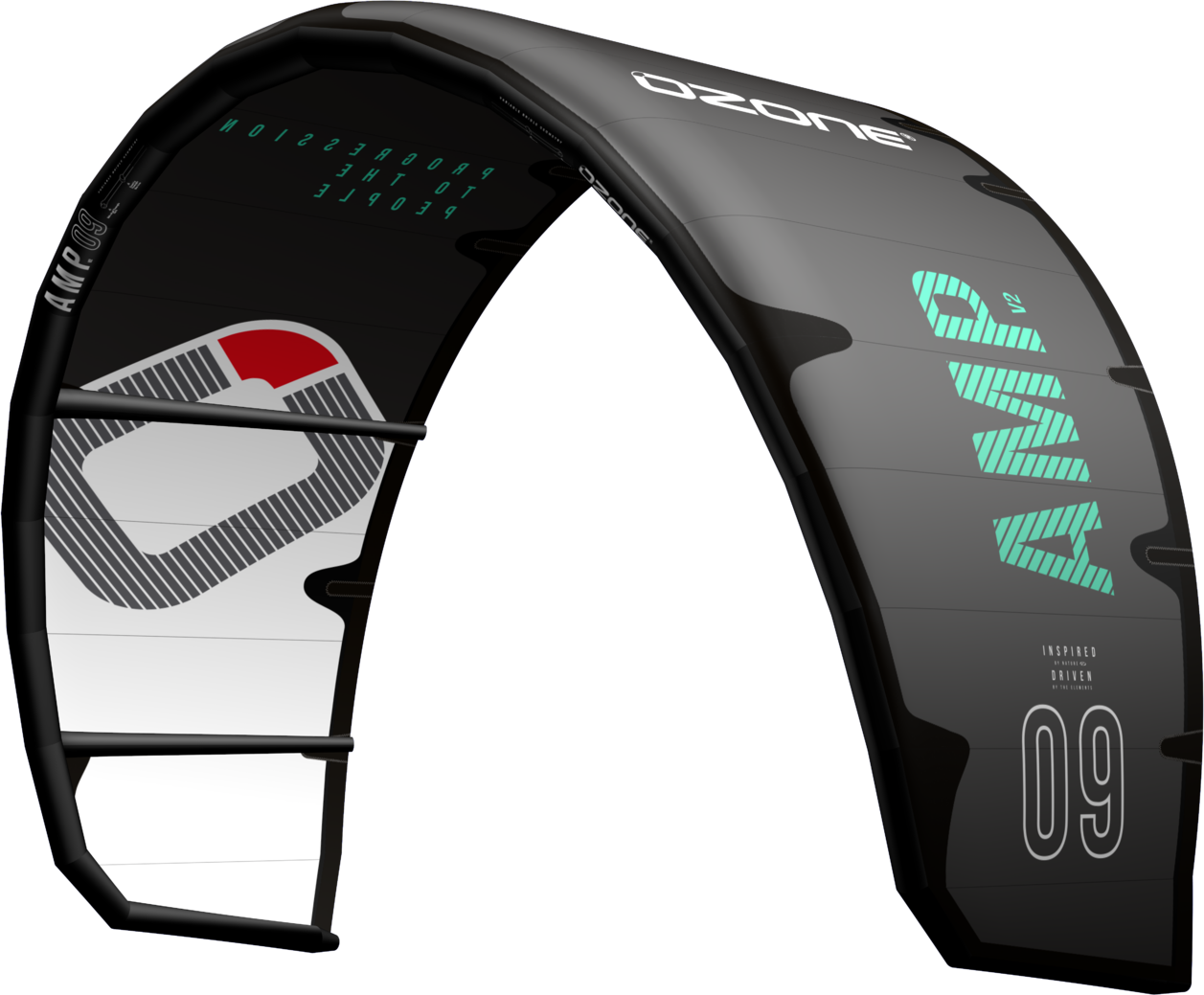 Ozone AMP V2 Kite Only 11m² Black