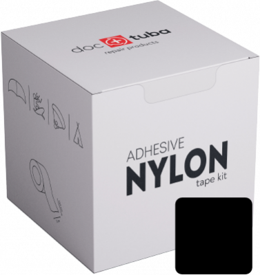 Dr.Tuba Nylon Ripstop Tape Kit (145cm x 5cm) Musta