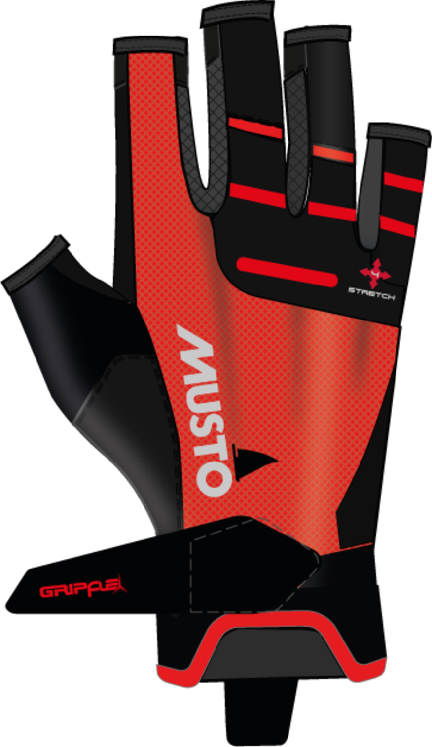 Musto Performance Short Fingered Glove True Red