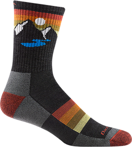 Darn Tough Sunset Ridge Micro Crew Lightweight with Cushion Merino Charcoal