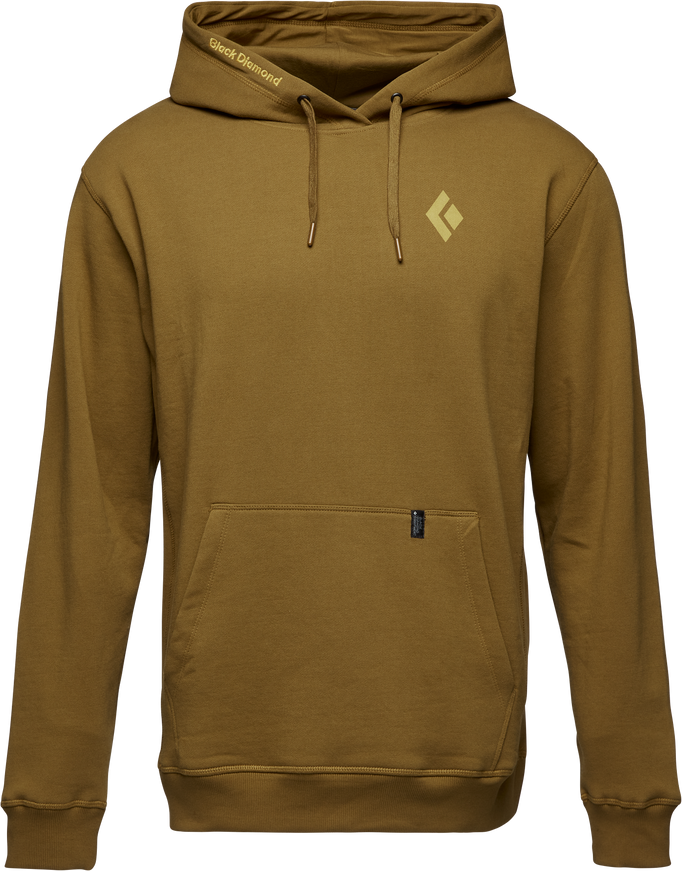Black Diamond Mountain Badge Hoody 
Mens Dark Curry