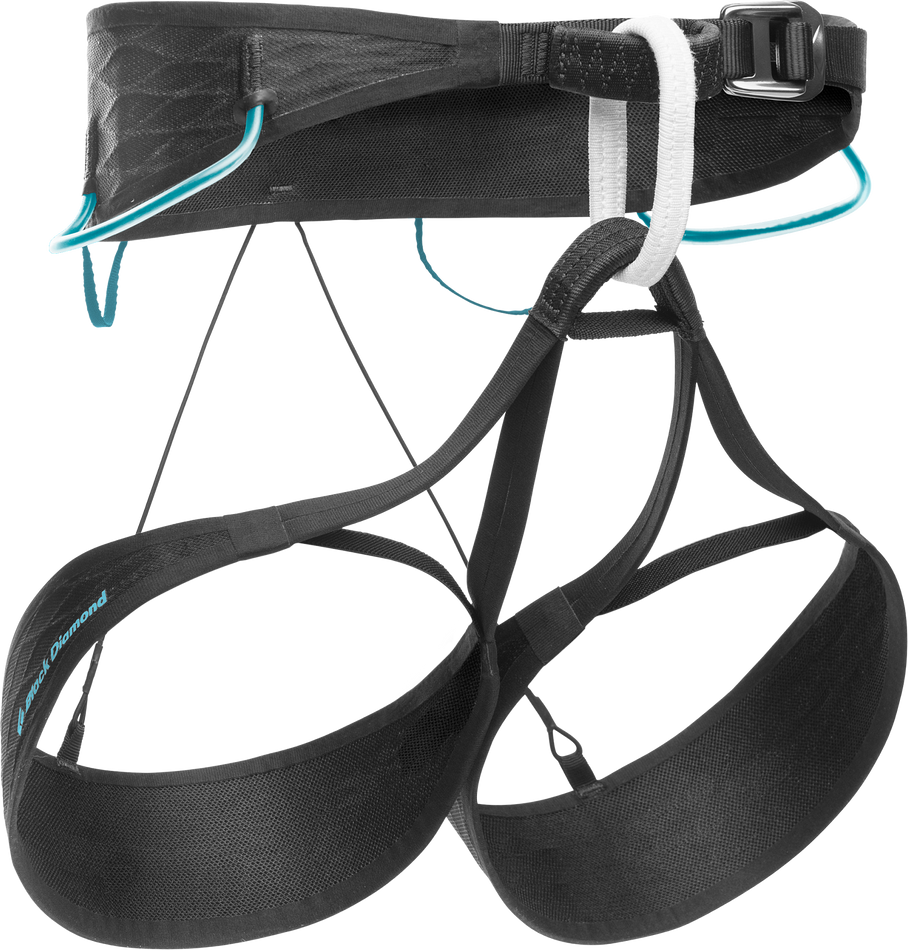 Black Diamond airNET Harness Womens Black / Aqua Verde