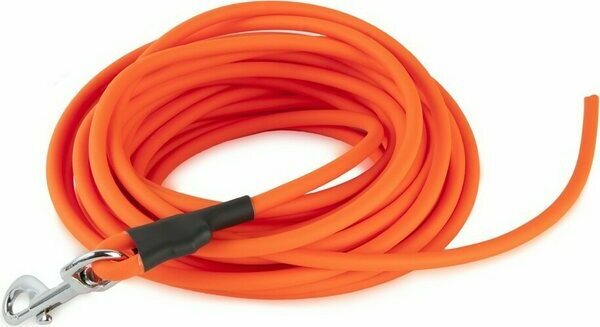 Firedog BioThane Tracking Leash 8mm Rounded Orange