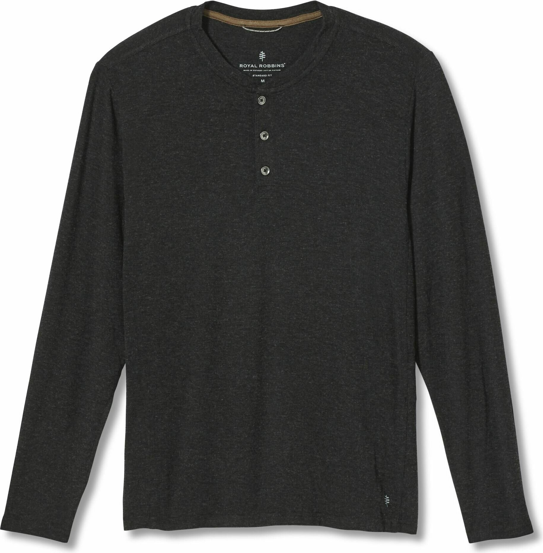 Royal Robbins Venturelayer 200 Henley L/S Mens Jet Black Htr (080)
