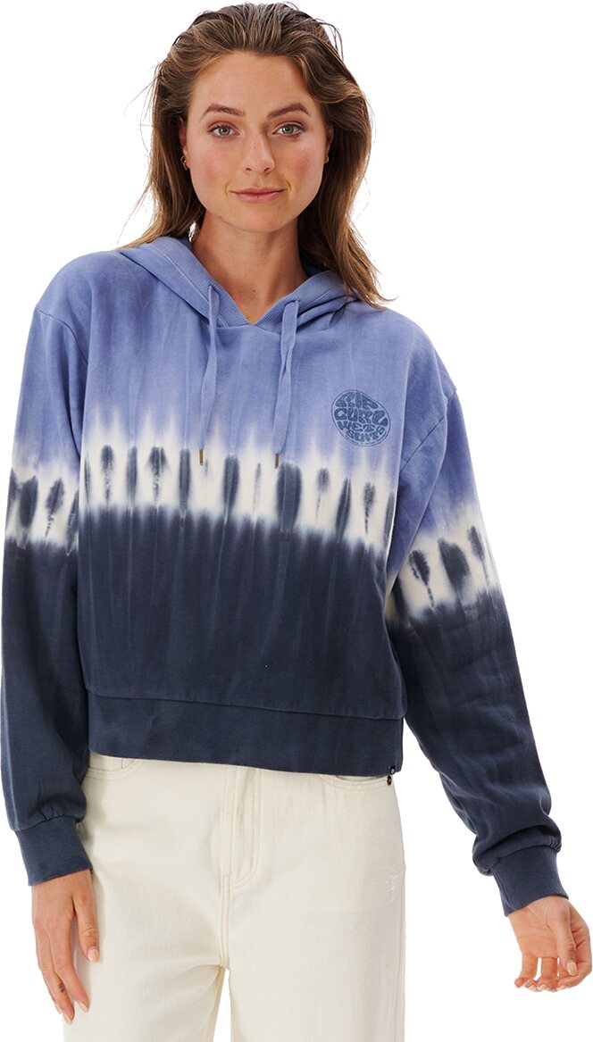 Rip Curl Tie Dye Hooded Fleece Womens Blue