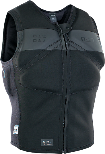 ION Vector Vest Amp Front Zip Black