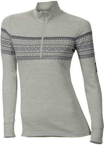 Aclima Marius Mockneck Zip Womens Gråfjell
