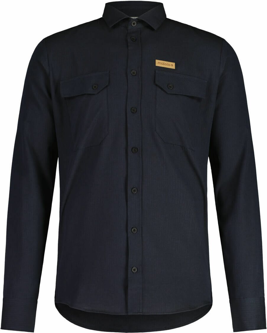 Maloja SalduraM. Flannel Shirt Mens Moonless