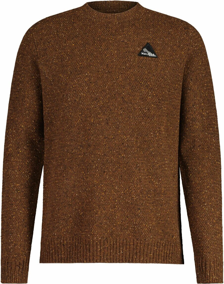 Maloja VandelliM. Lambswool Knit Sweater Mens Chestnut