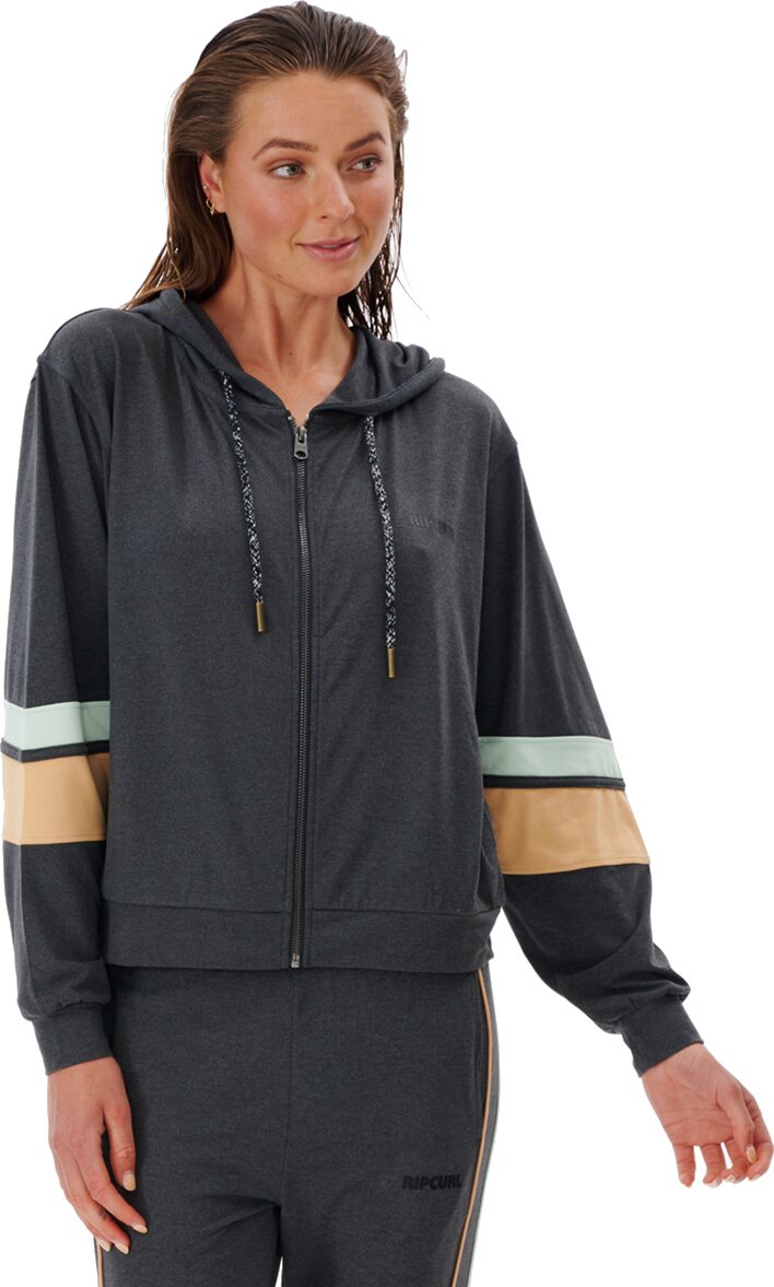 Rip Curl Run Swim Surf Zip Fleece Black Marled