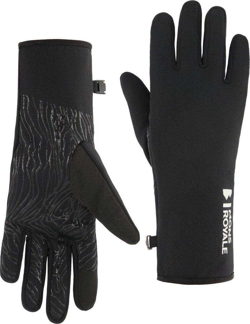 Mons Royale Amp Wool Fleece Gloves Black
