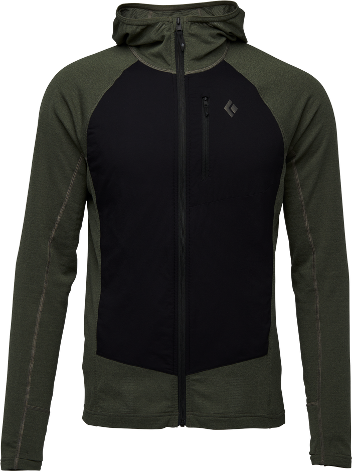 Black Diamond Coefficient LT Hybrid Hoody Mens Tundra / Black