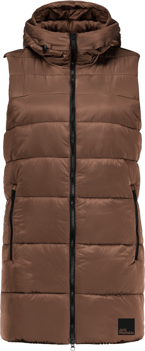 Jack Wolfskin Eisbach Vest Womens Hazelnut Brown