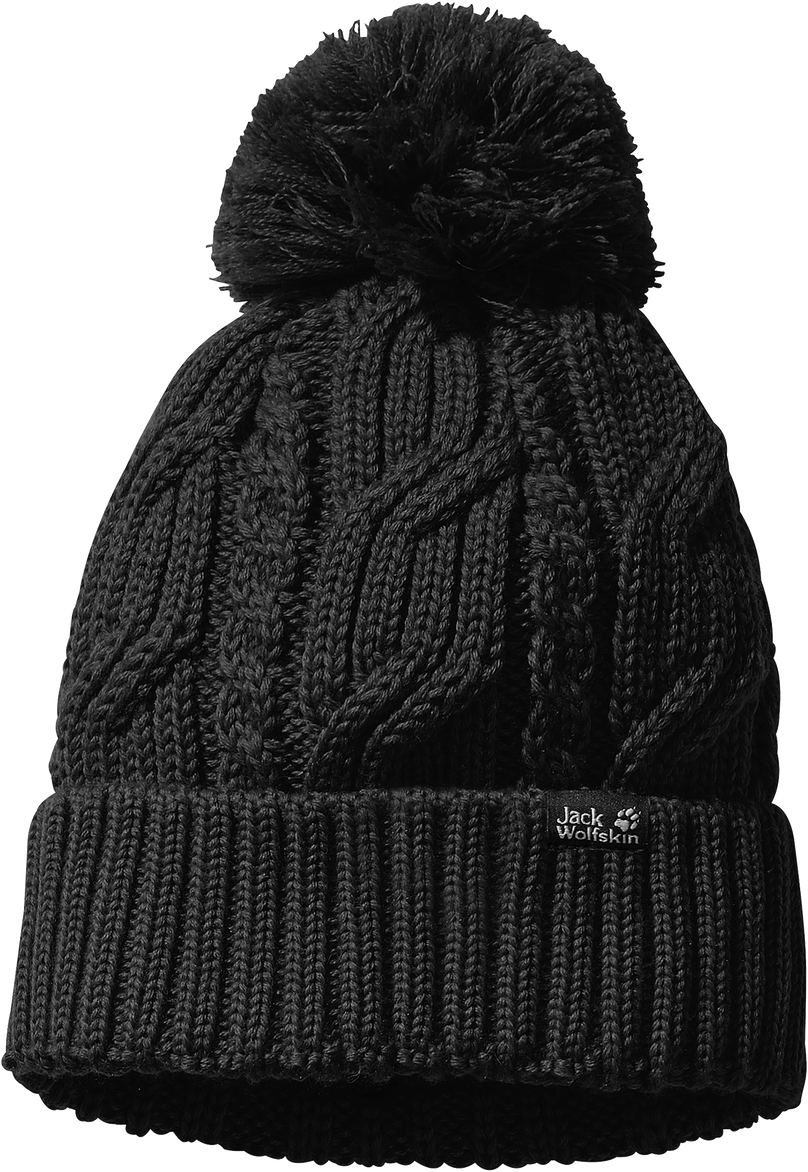 Jack Wolfskin Stormlock Pompom Beanie Black