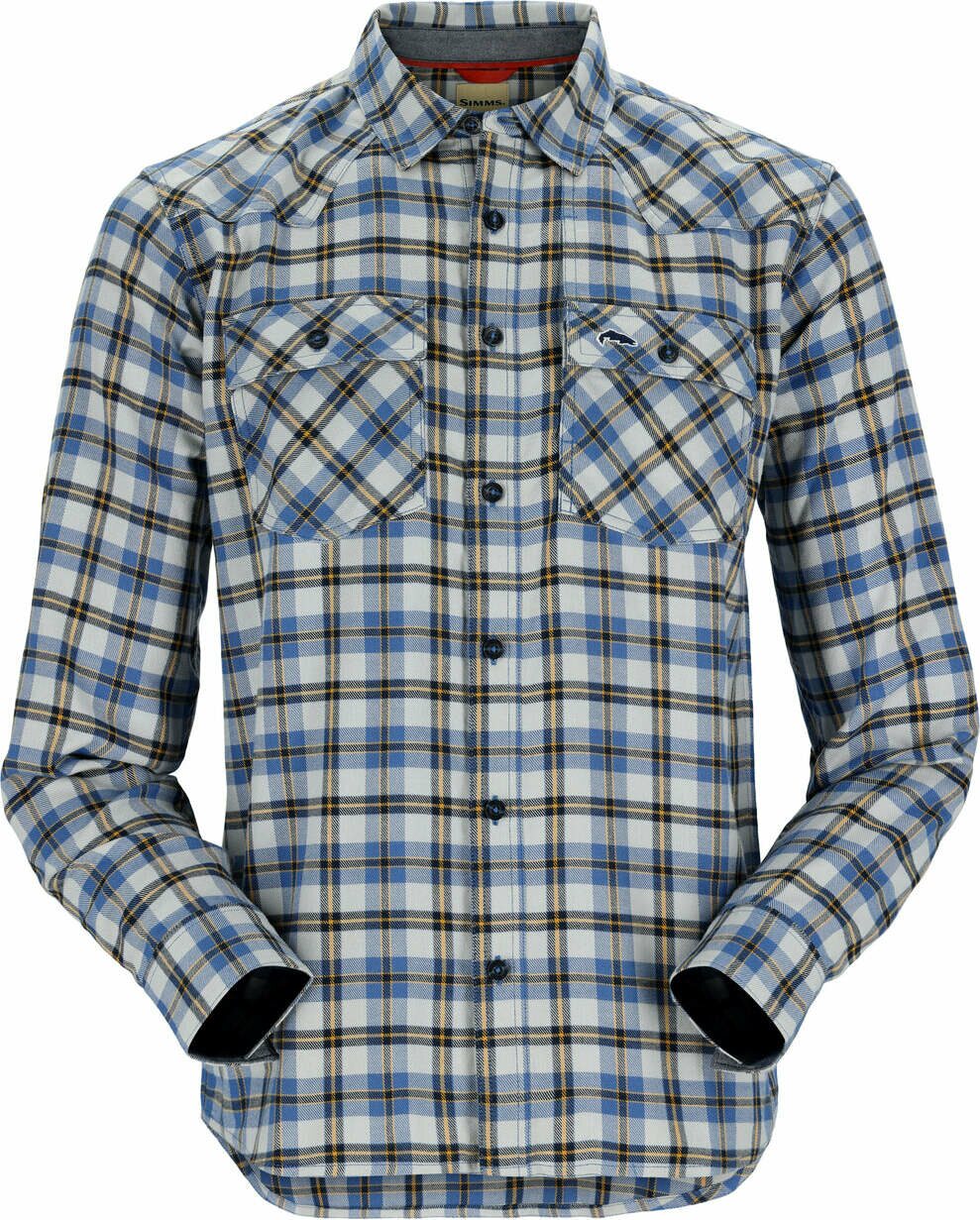 Simms Santee Flannel Mens Admiral Blue/Navy Camp Pld