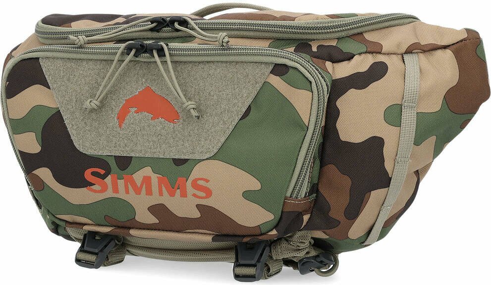 Simms Tributary Hip Pack Woodland Camo