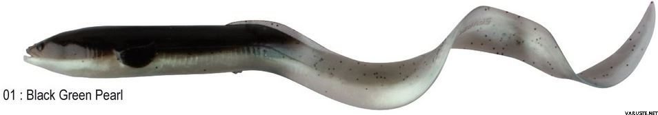 Savage Gear Real Eel 20cm Black Green Pearl