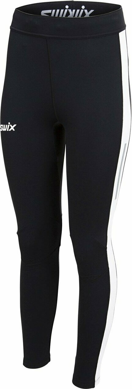 Swix Focus Warm Tights Womens Black/Bright White