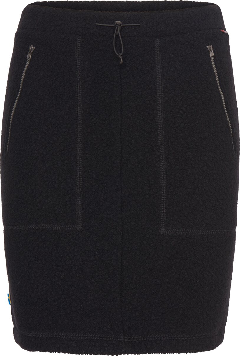 Varg Fårö Wool Skirt Womens Black Granite