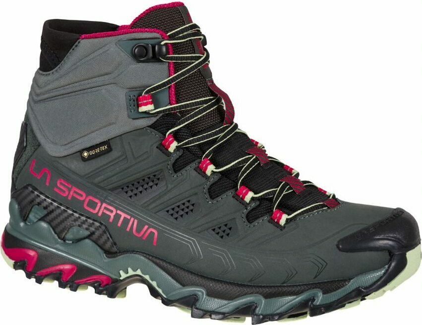 La Sportiva Ultra Raptor II Mid Leather GTX Wide Womens Charcoal/Cerise